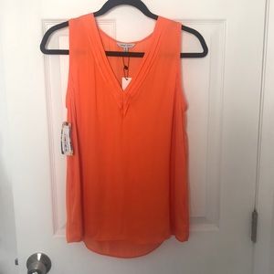 New with tags orange tank top blouse. Size small